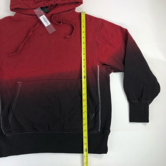 New Unknwn Sport Red Tie Dye Jacket Men Size S-L - Picture 9 of 12